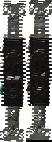 Straight Blade Single Receptacle: NEMA 5-20R, 20 Amps, Self-Grounding